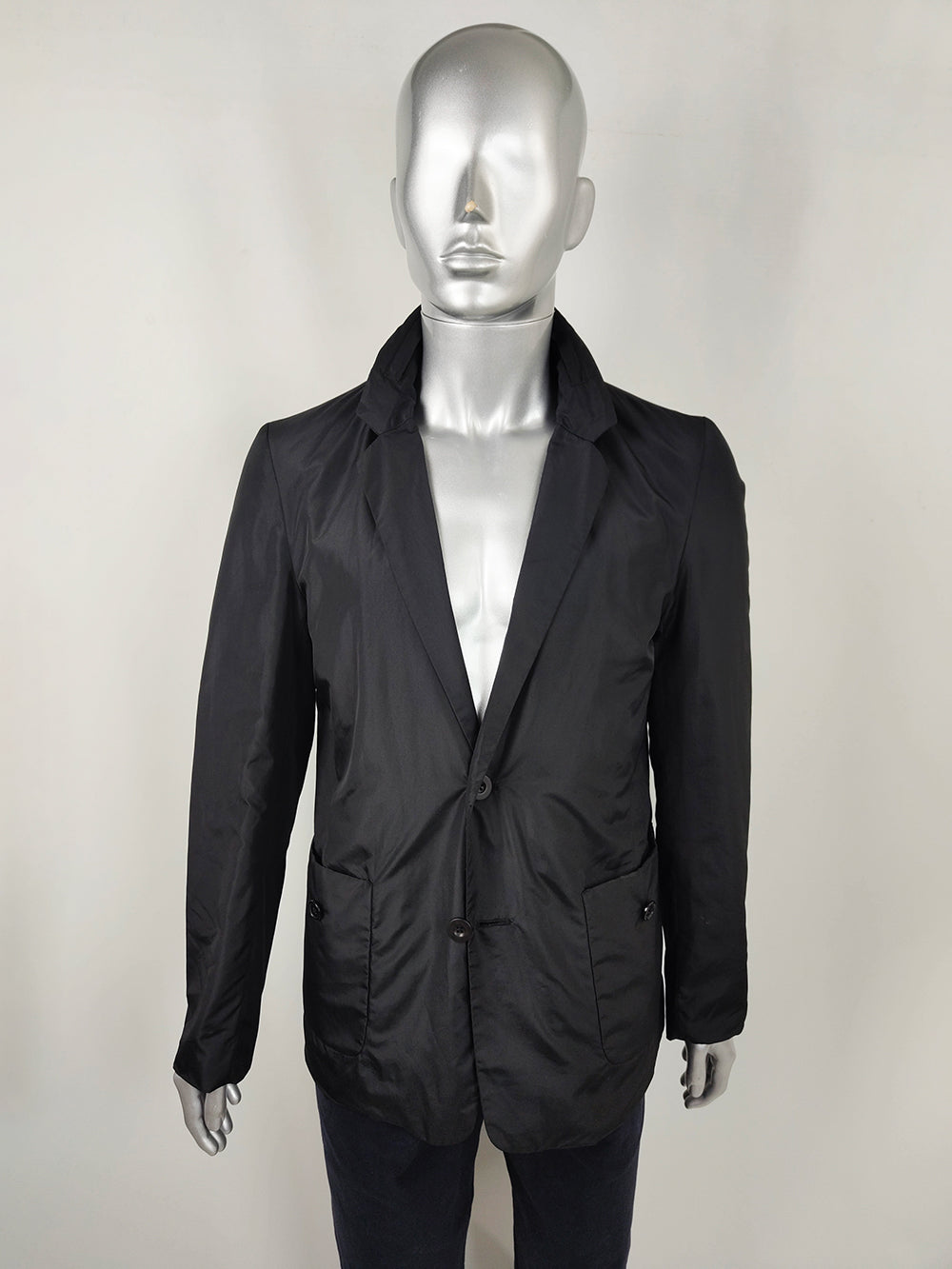 Dexter Wong Vintage Mens Nylon Blazer Jacket, 2000s