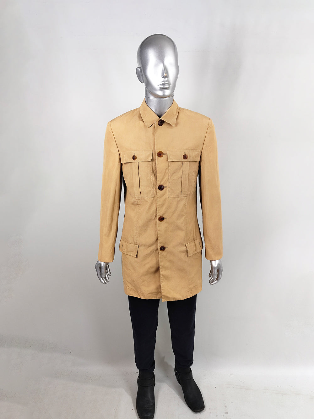 Istante by Versace Men's Lightweight Coat, 1990s