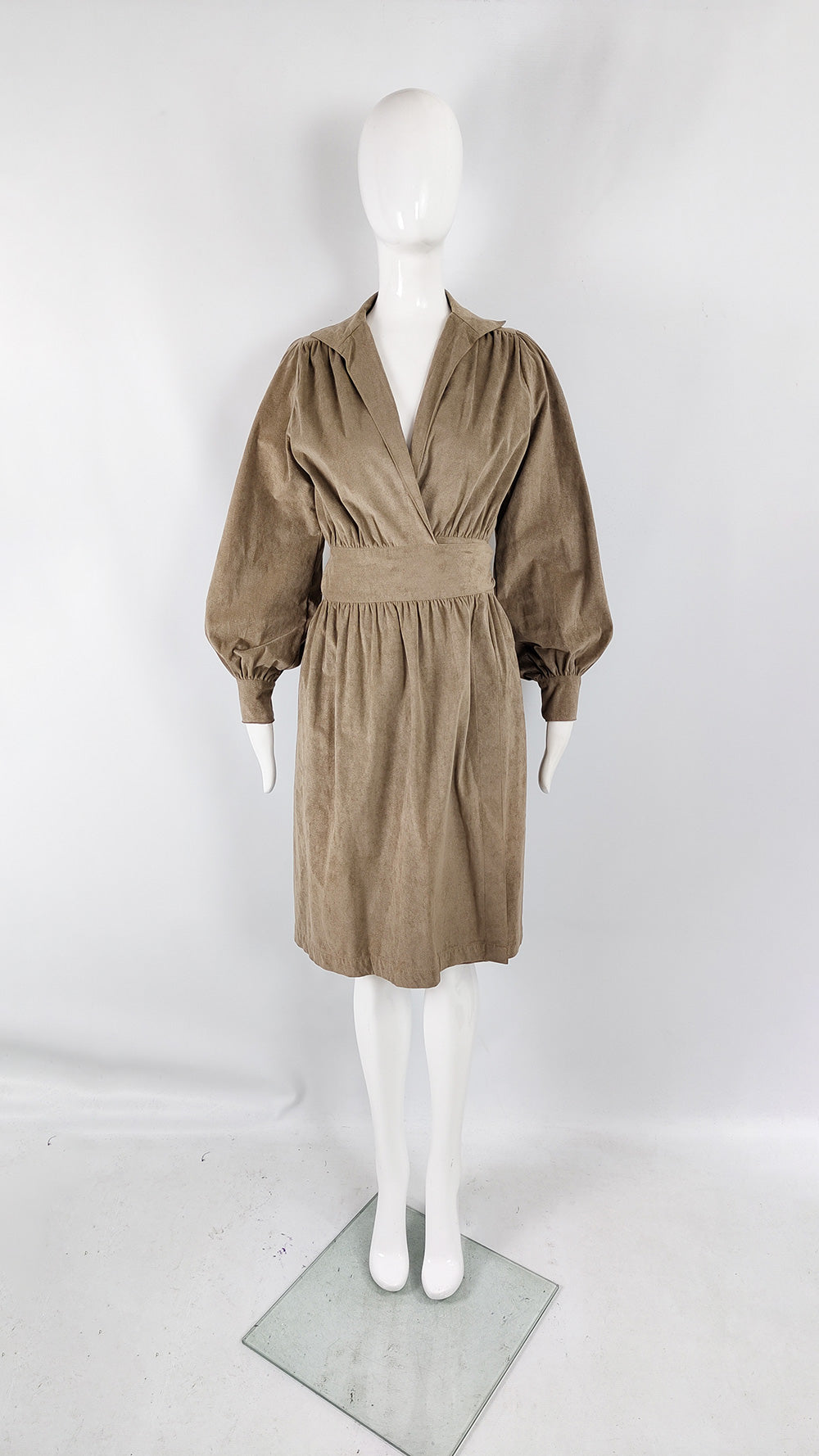 Adele Simpson Vintage Ultrasuede Wrap Dress, 1970s