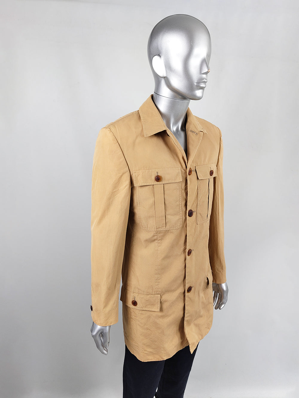 Istante by Versace Men's Lightweight Coat, 1990s