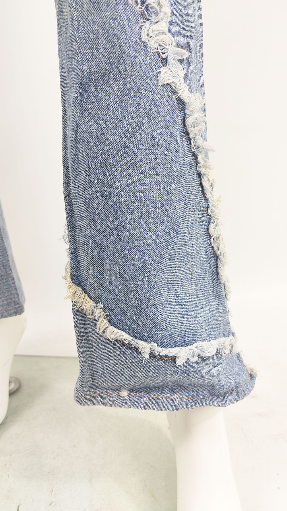 Andrew Mackenzie Vintage y2k Low Waist Distressed Jeans, 2000s