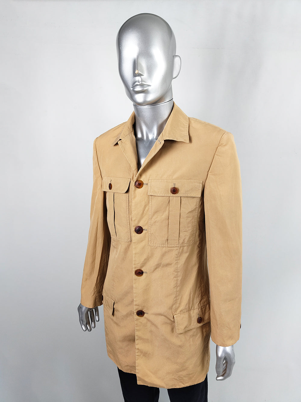 Istante by Versace Men's Lightweight Coat, 1990s