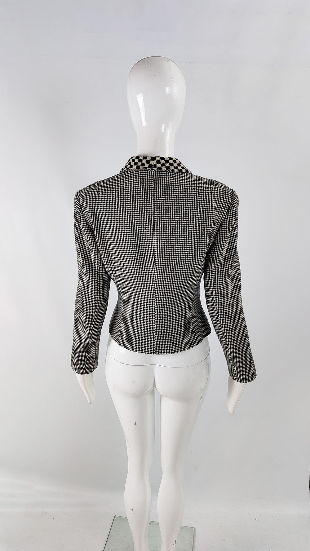 Lolita Lempicka Vintage Wool Check Tailored Jacket