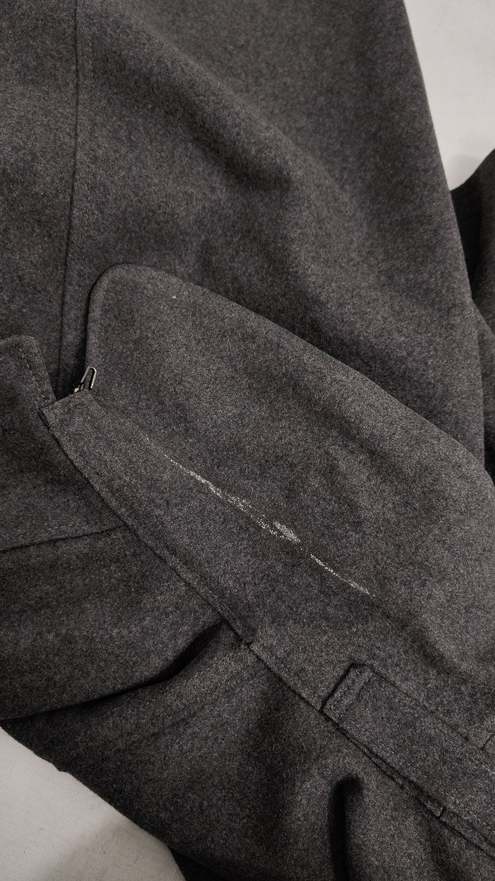 Mens Vintage Grey Wool Cape, 1960s