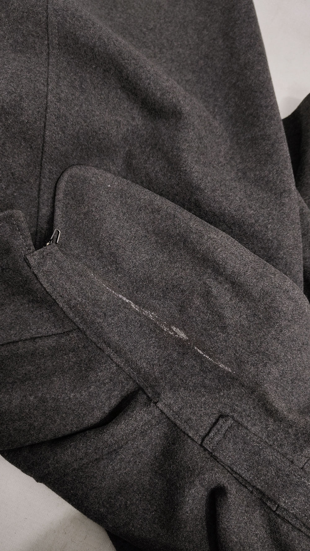 Mens Vintage Grey Wool Cape, 1960s