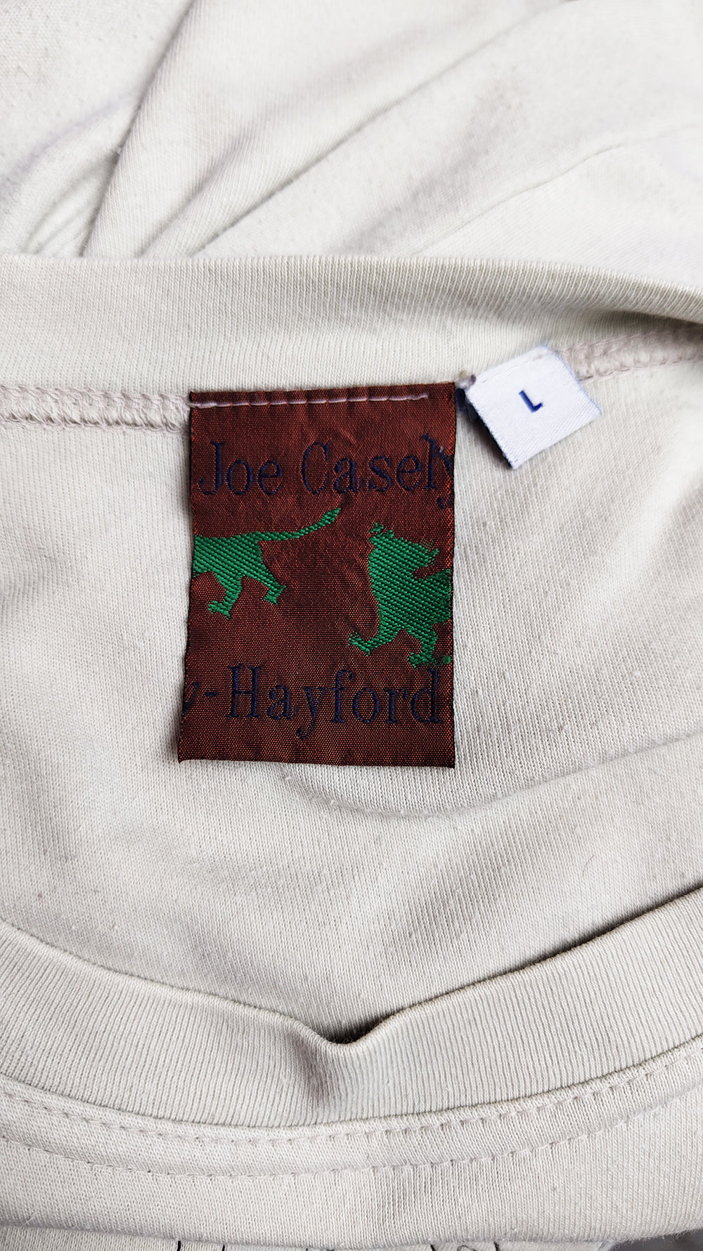 Joe Casely-Hayford Vintage Mens Three Lions Long Sleeve Shirt, 1990s