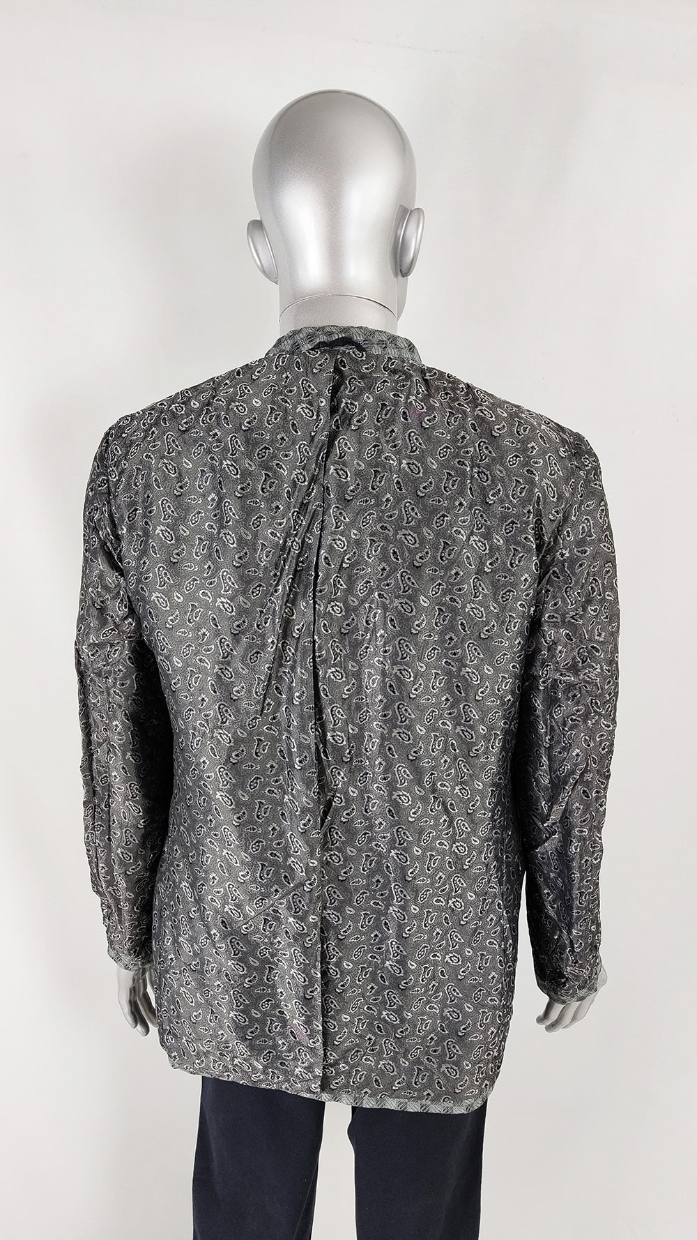 Confar Vintage Mens Italian Jacquard Dinner Jacket, 1980s