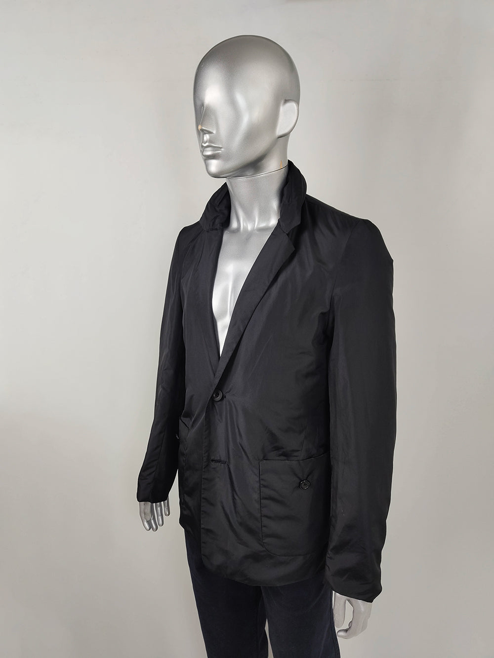 Dexter Wong Vintage Mens Nylon Blazer Jacket, 2000s