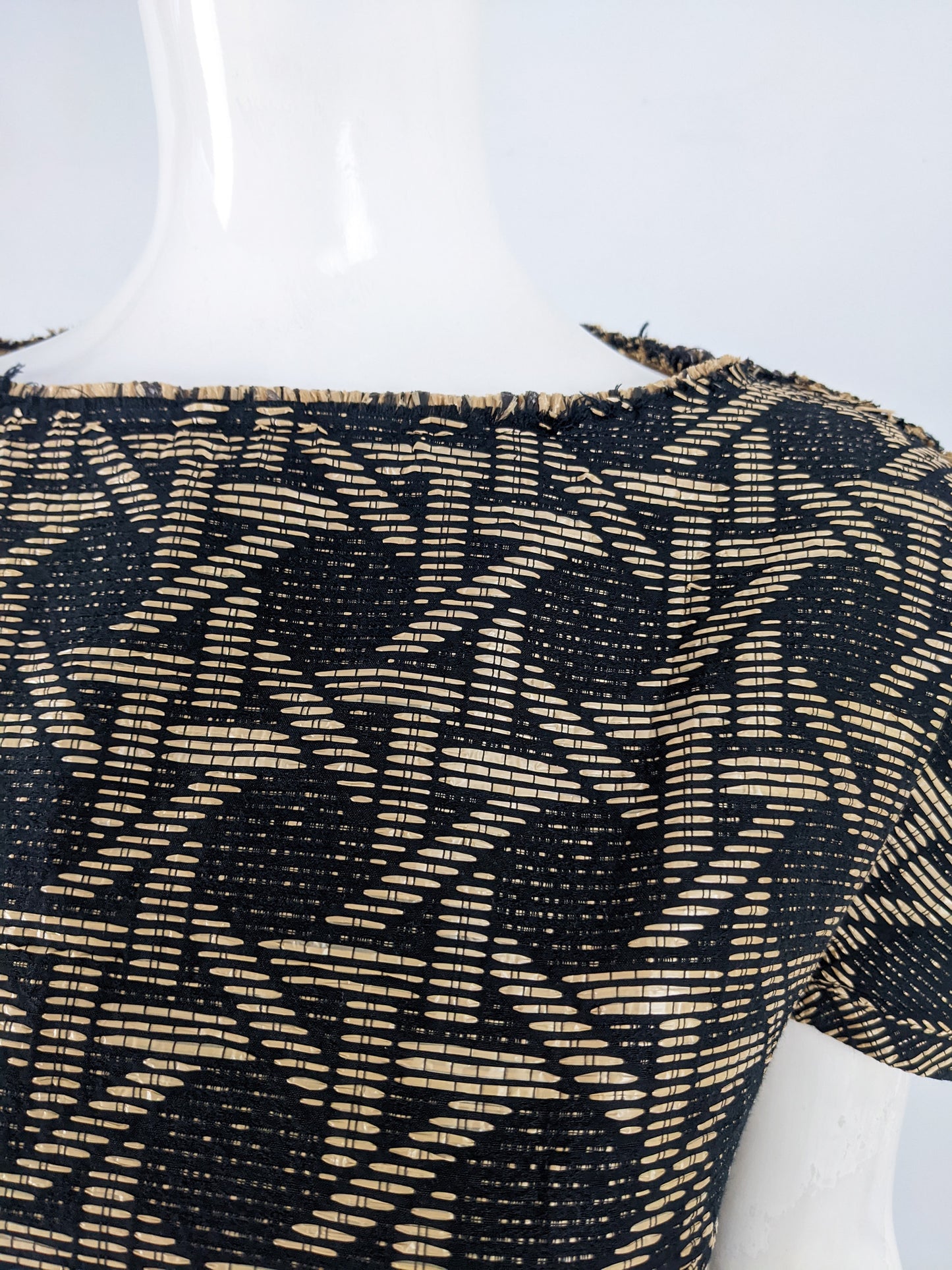 Dsquared2 Preowned Peplum Geometric Pattern Party Dress