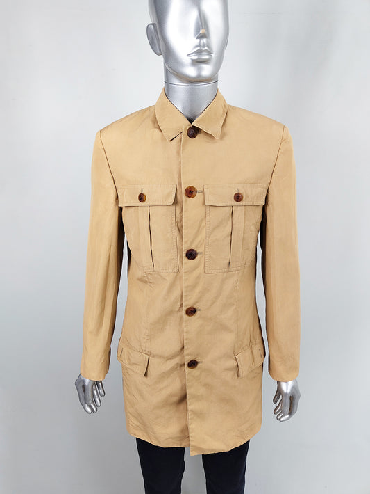 Istante by Versace Men's Lightweight Coat, 1990s