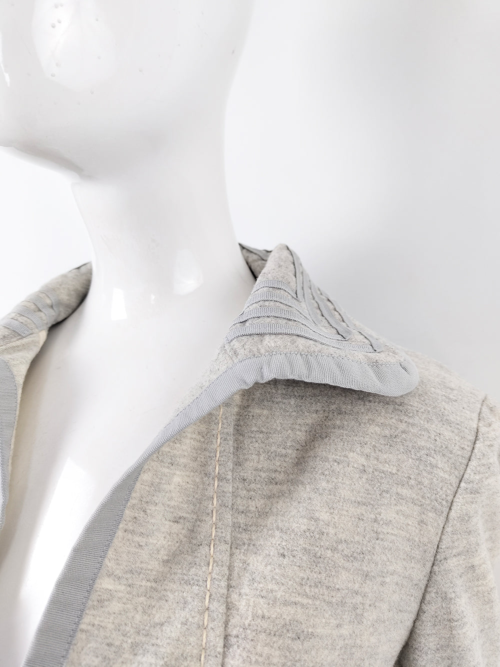 Sportmax by Max Mara Vintage Grey Marl Virgin Wool Women's Jacket