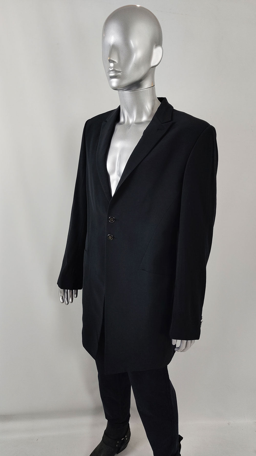 Carlo Pignatelli Mens Vintage Italian Long Tailored Jacket