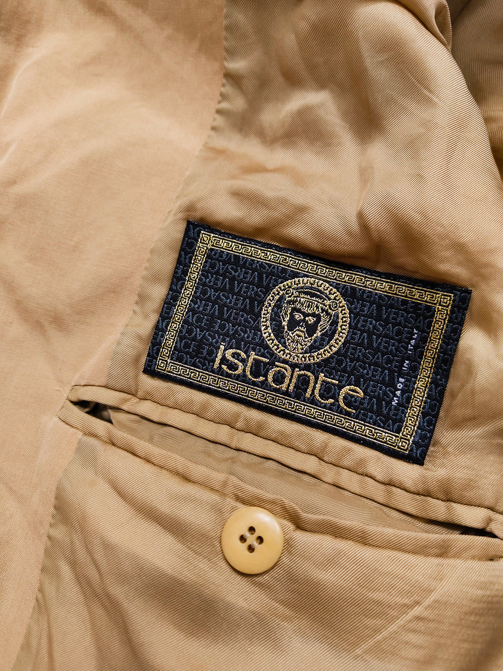 Istante by Versace Men's Lightweight Coat, 1990s