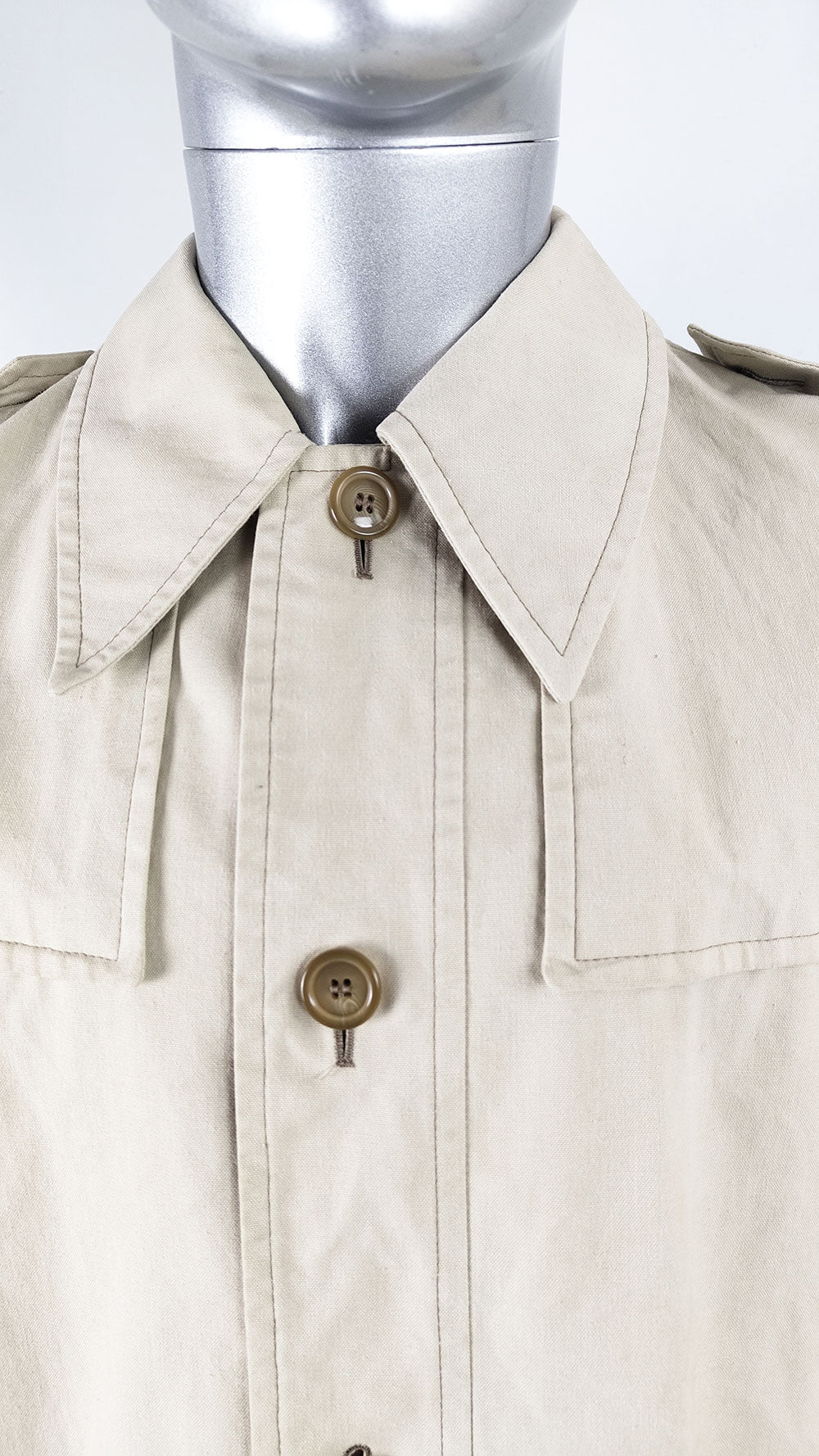 Harrods Vintage Mens Beige Trench Coat, 1960s