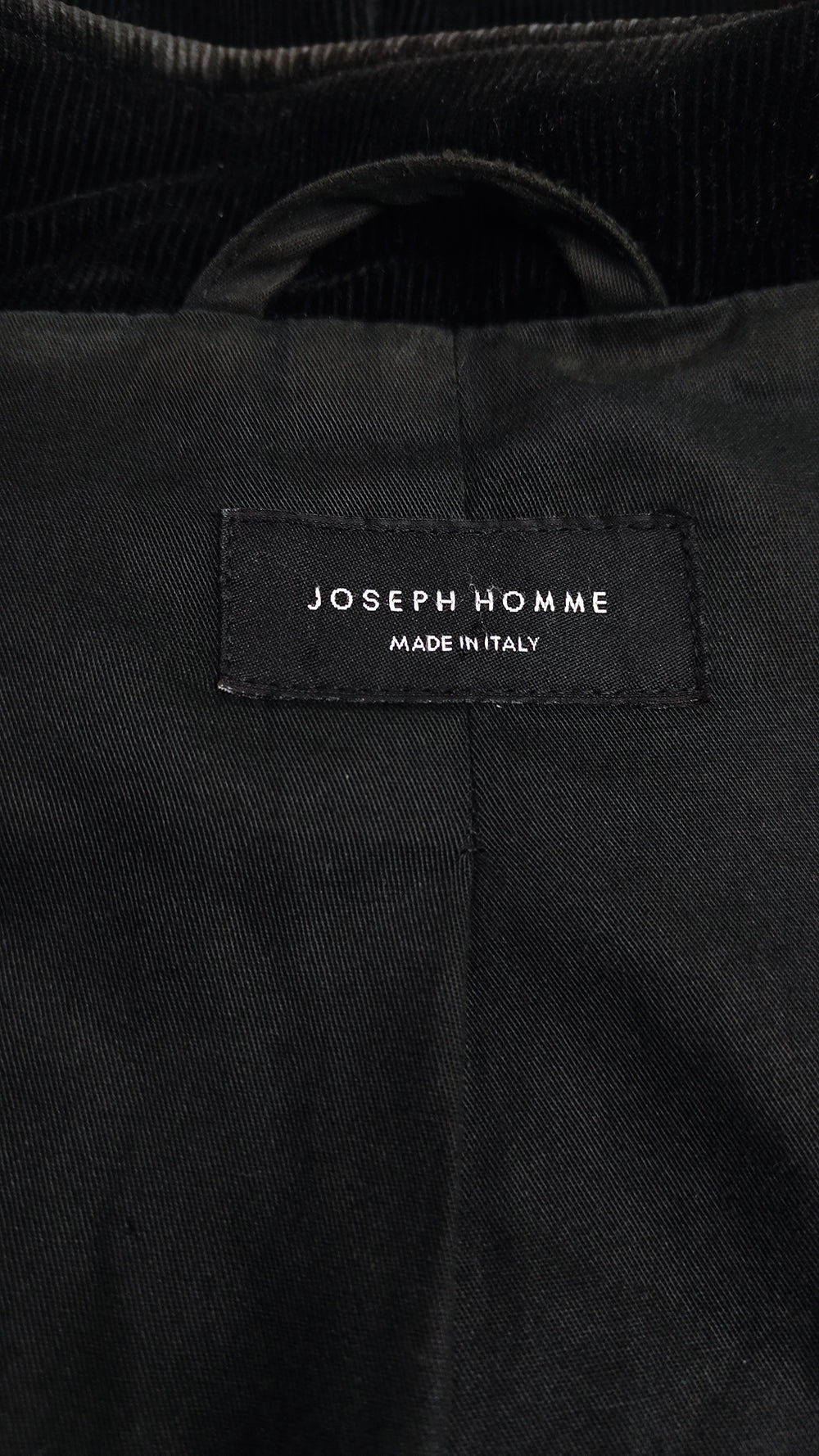Joseph Vintage Mens Black Corduroy Nehru Collar Jacket