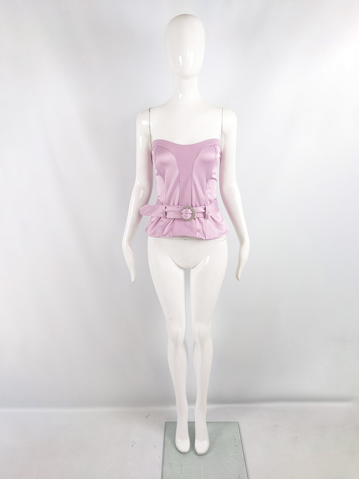 Bay Baby Pink Vintage y2k Bustier Top, 2000s