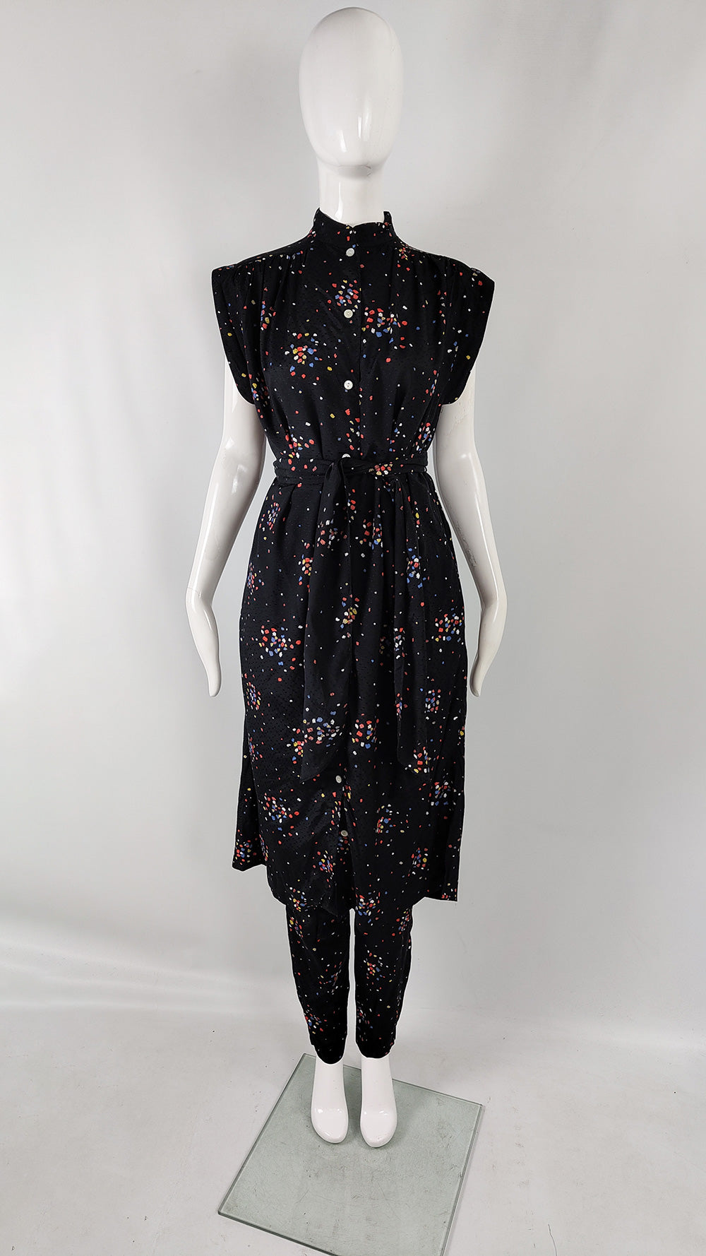 Monet of London Vintage 70s Tunic & Trouser Suit, 1970s