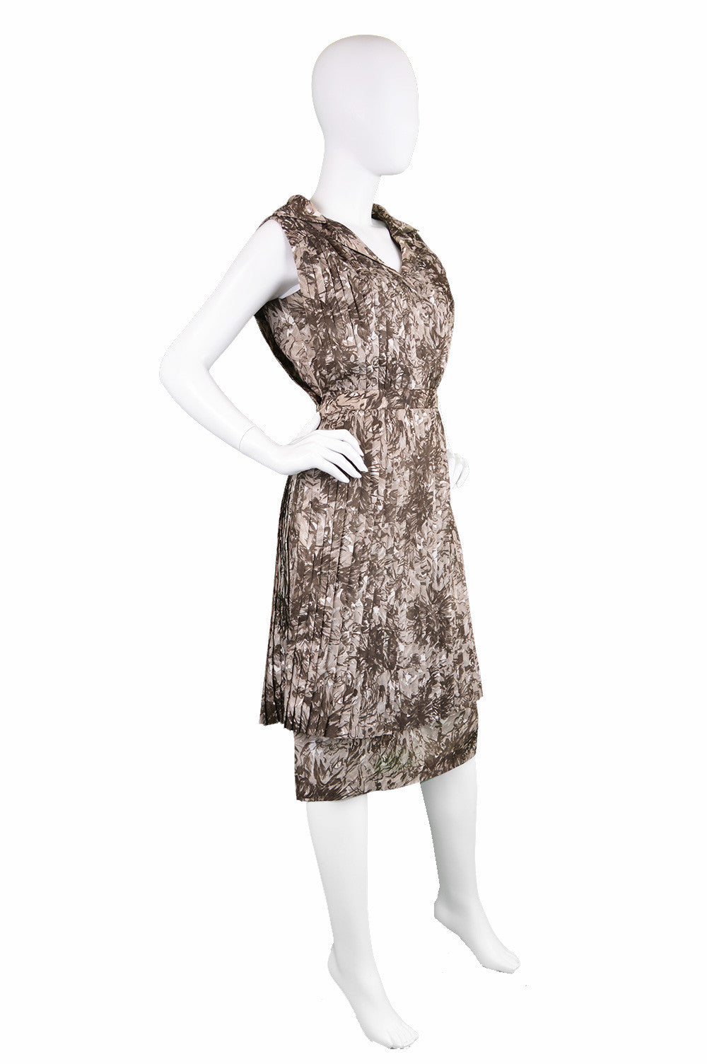 Vintage 60s Frank Usher dress with a floral print