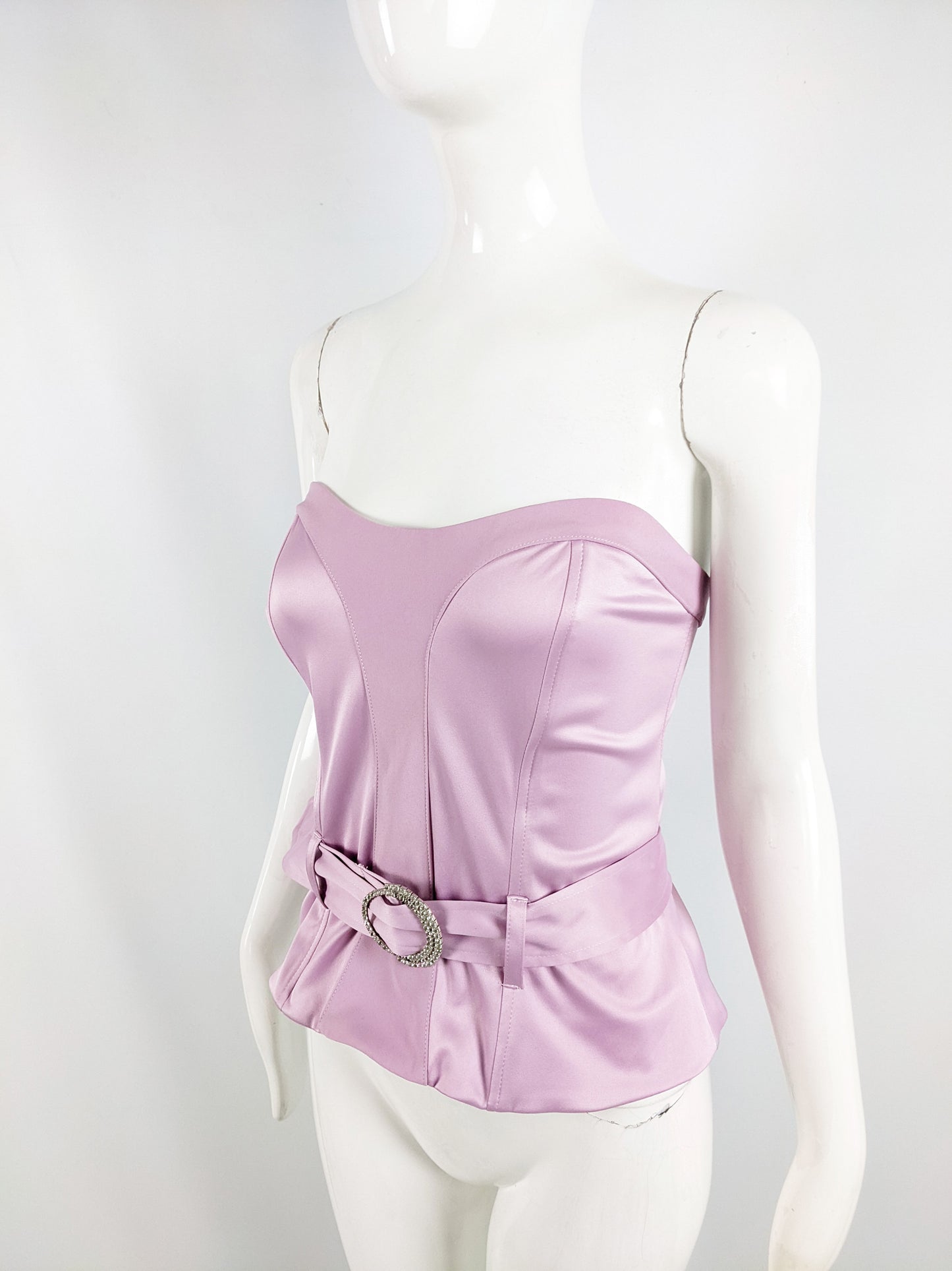 Bay Baby Pink Vintage y2k Bustier Top, 2000s