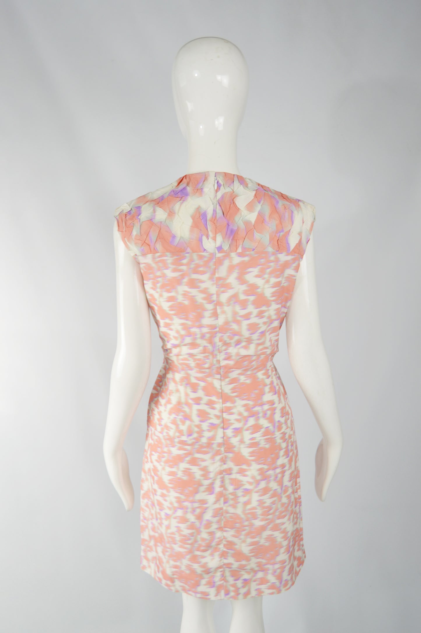 Cloqué Graphic Print Peach & Purple, Spring 2014