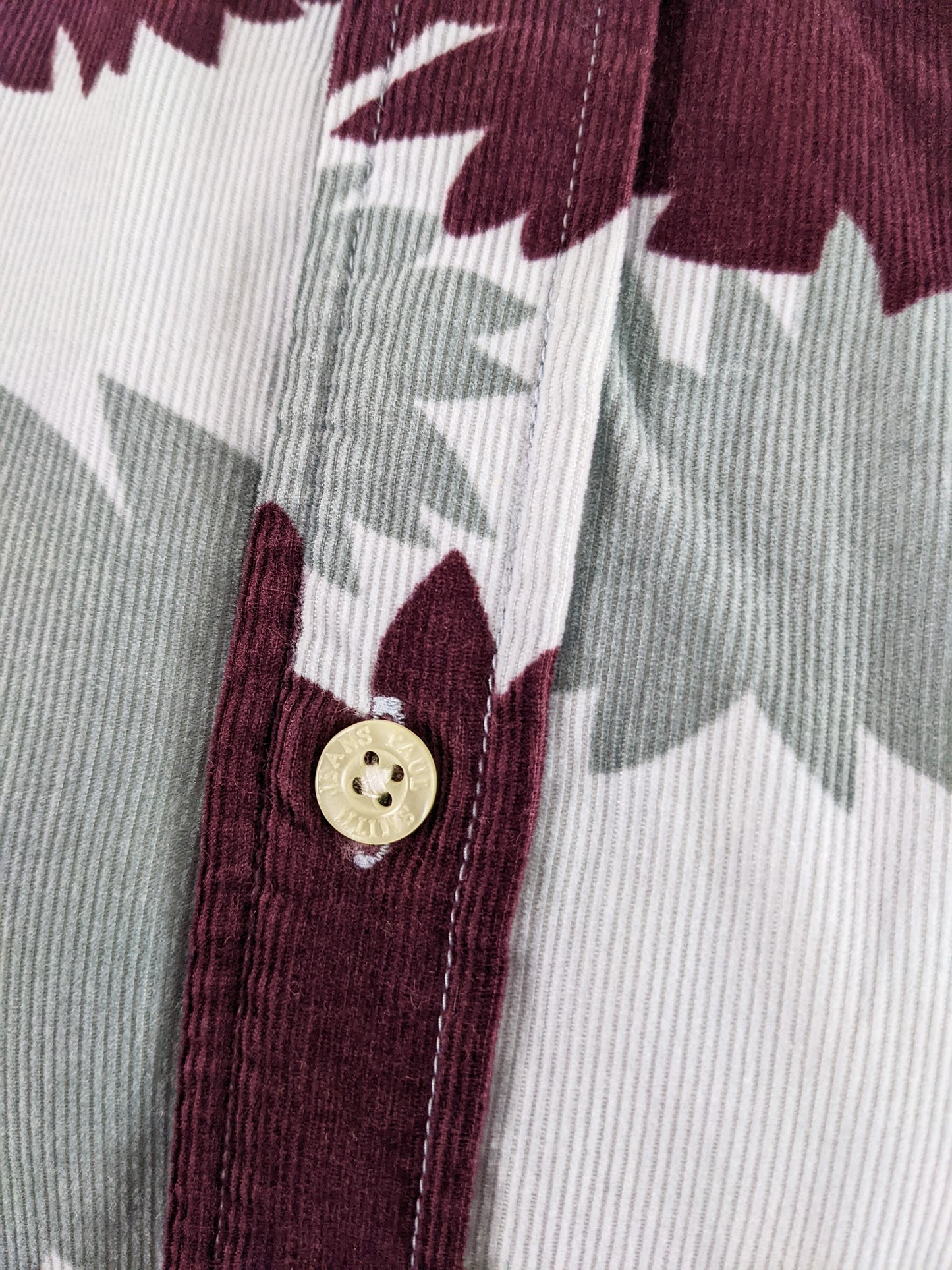 Abstract Print Long Sleeve Mens Paul Smith Vintage Shirt, 1990s