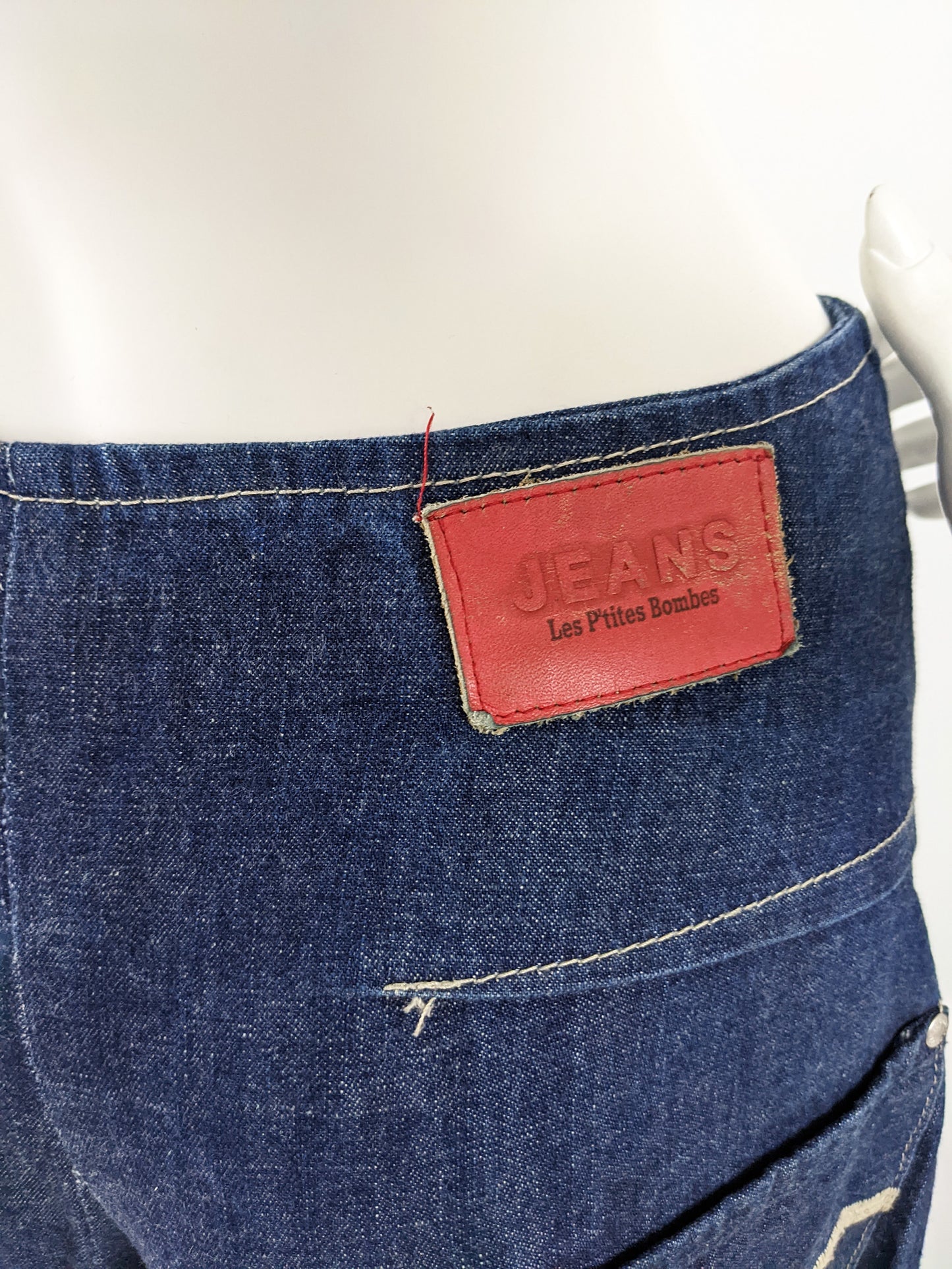 Womens Vintage Denim Culotte Jeans, 1990s