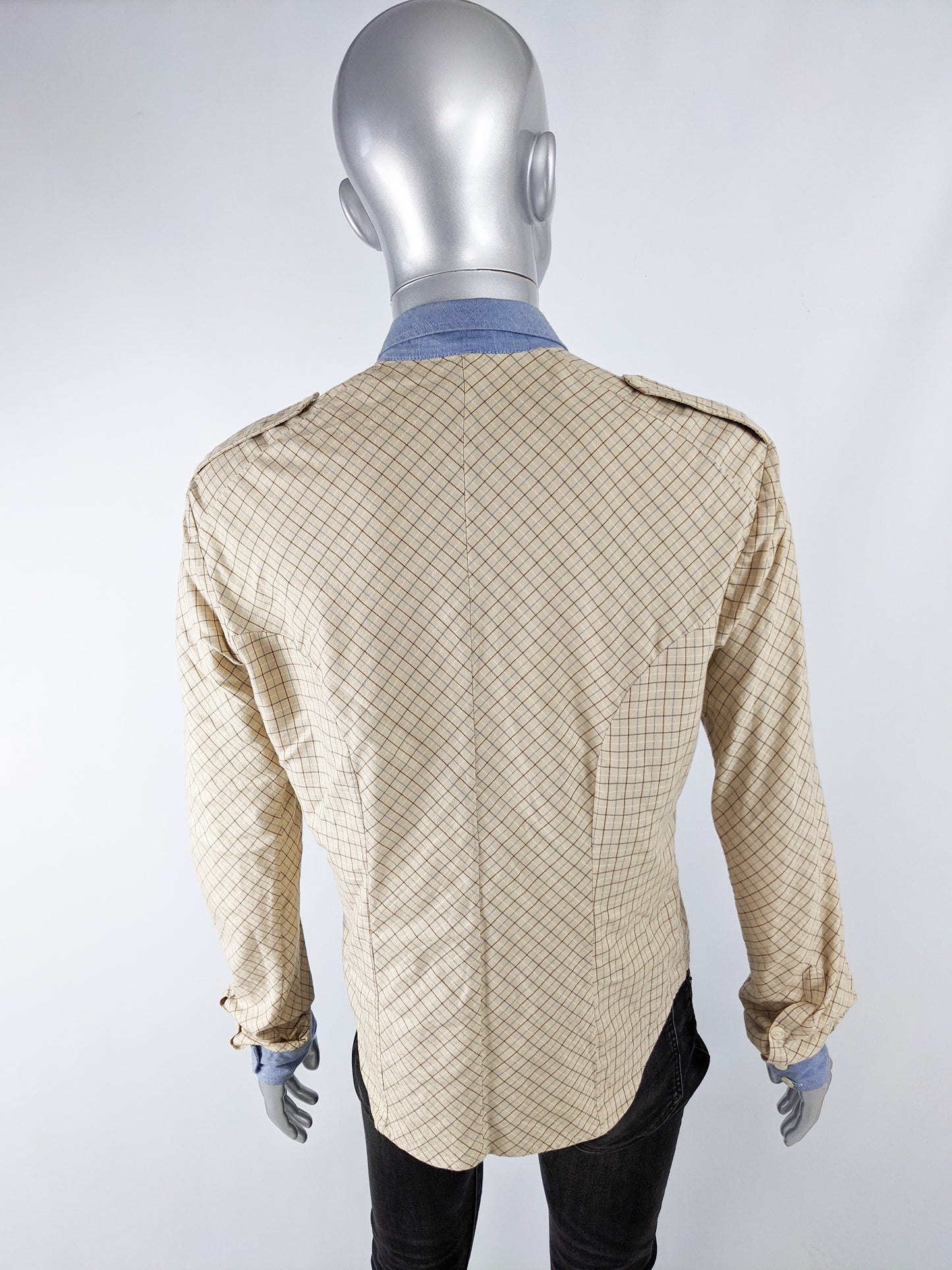 Mens Archival Chambray & Tattersall Plaid Shirt, A/W 2008