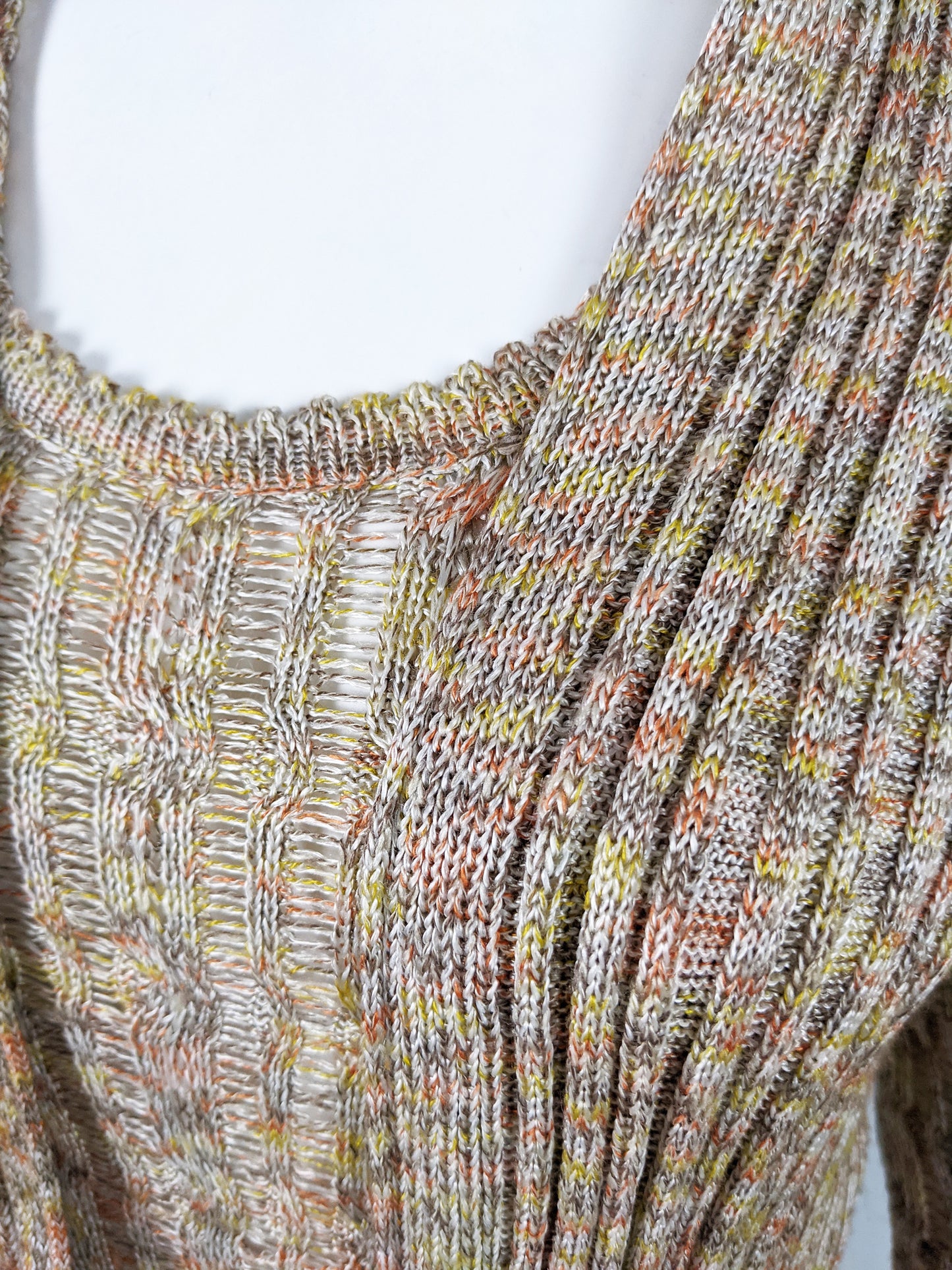 Vintage Womens Two Piece Knit Dress & Cardigan Set, 1970s