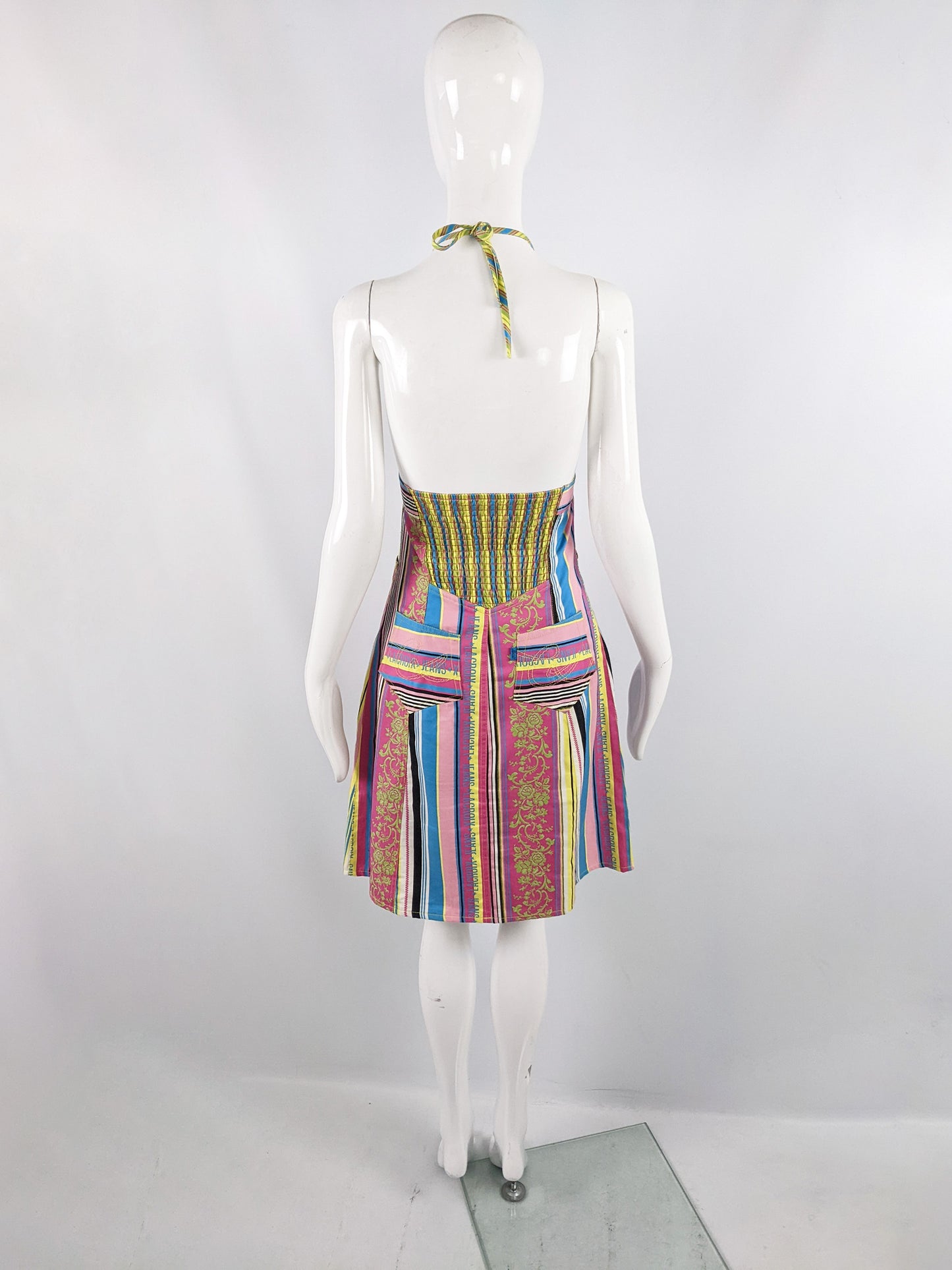 Christian Lacroix Vintage Striped Dress, 1990s