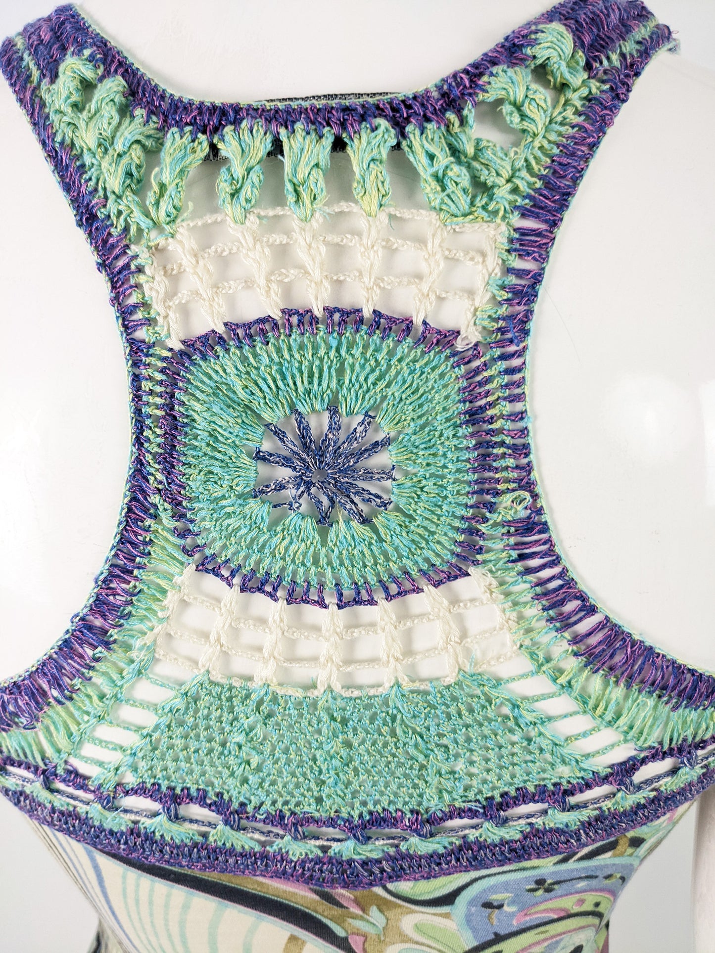 Etincelle Couture Vintage y2k Silk Jersey Vest Top, 2000s