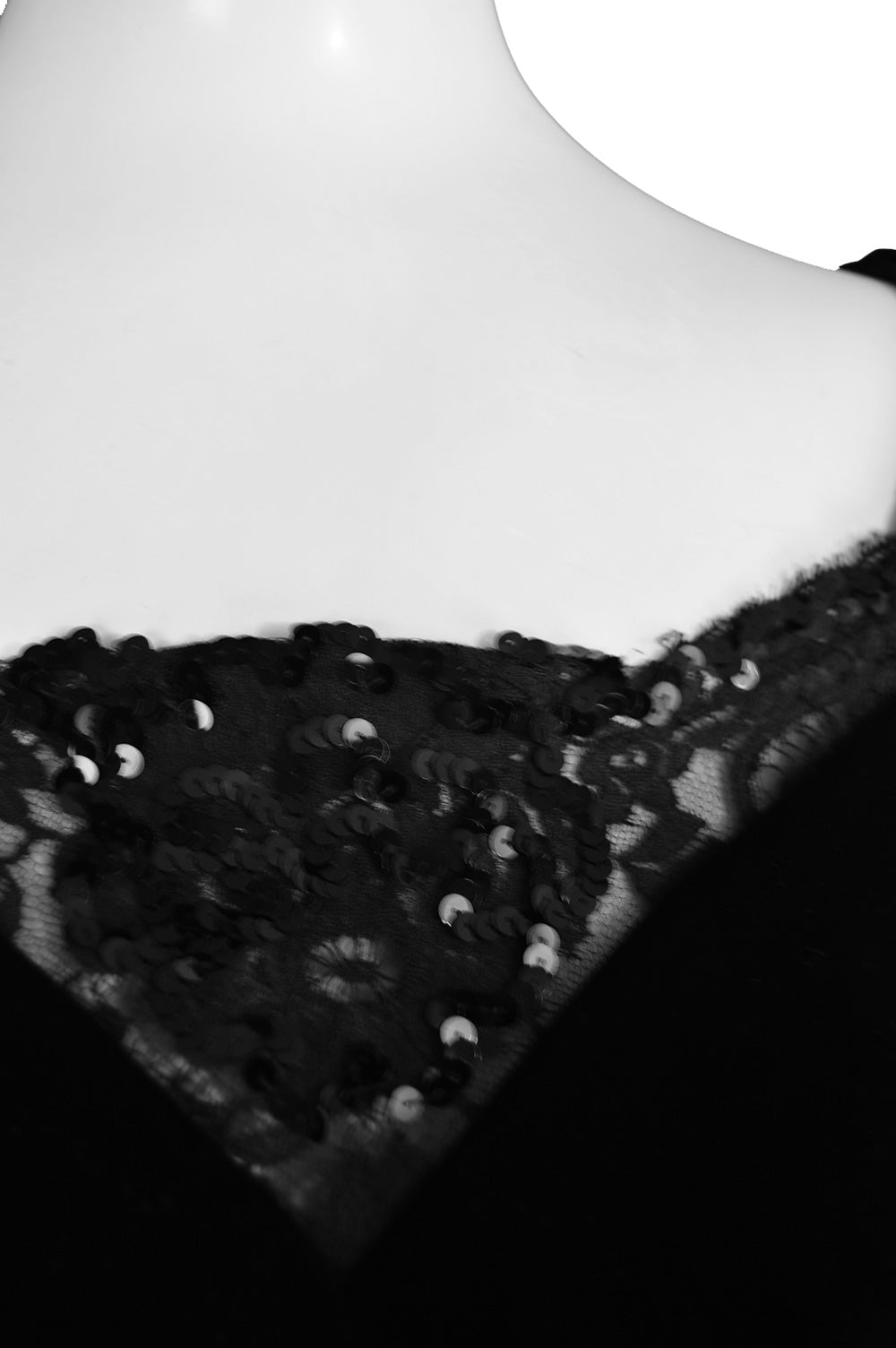 Women's evening gown from the 80s in velvet and taffeta