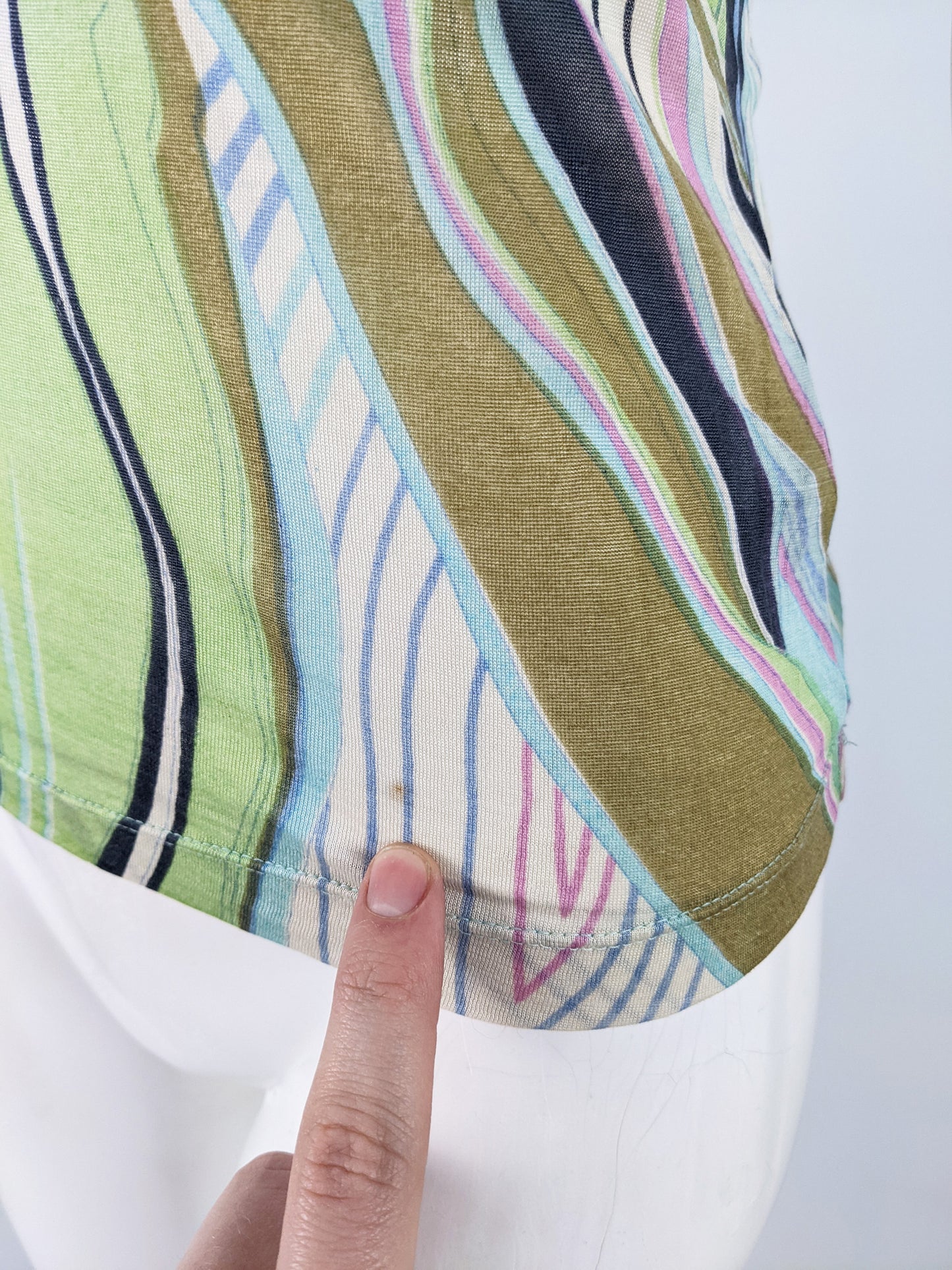 Etincelle Couture Vintage y2k Silk Jersey Vest Top, 2000s