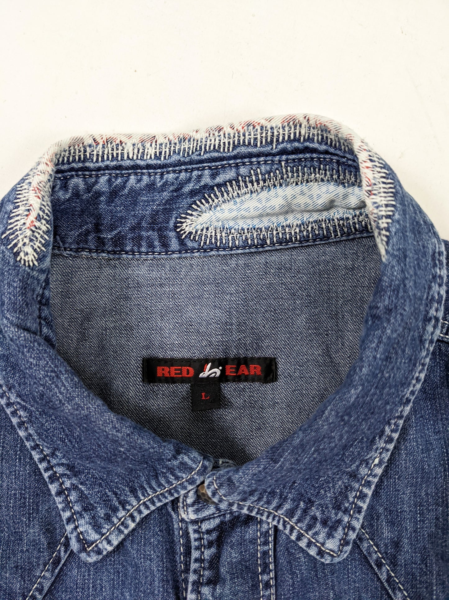 Red Ear by Paul Smith Vintage Mens Denim Shirt, 1990s