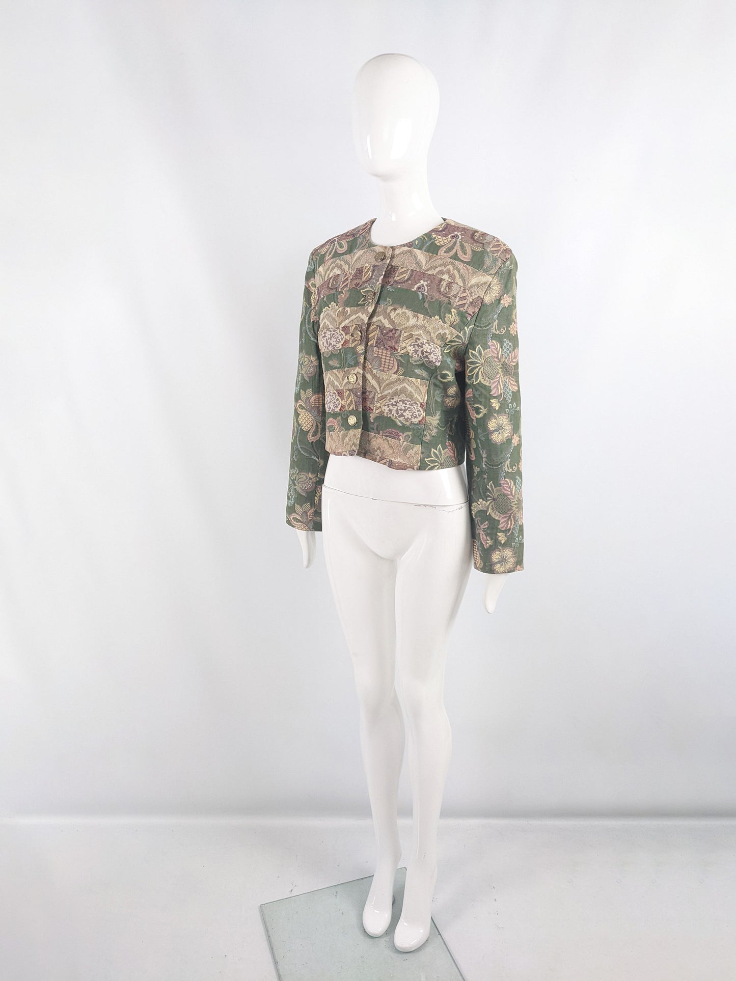 Jenny Edwards Moss Vintage Patchwork Tapestry Jacket, 1990s