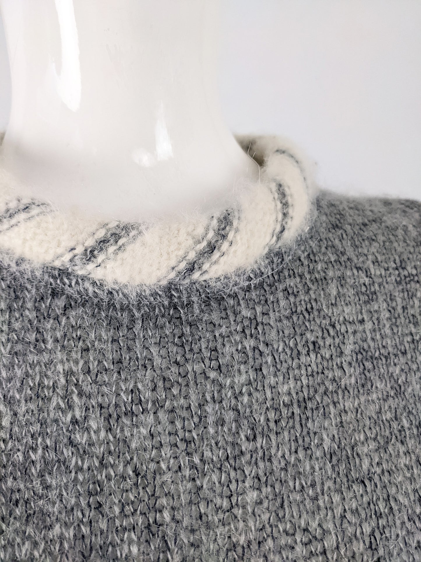 Carven Vintage Wool & Mohair Knit Dress, 1970s
