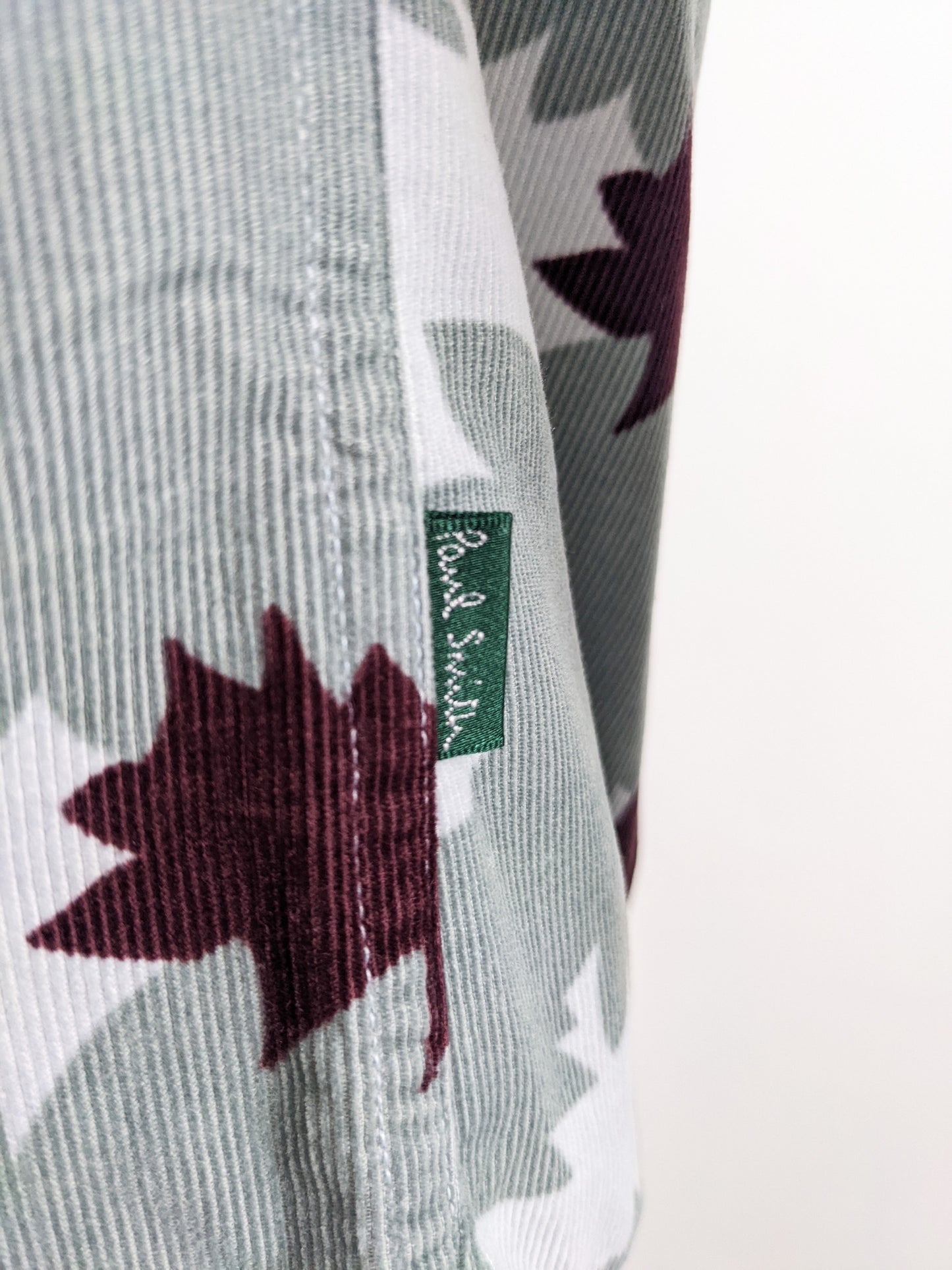 Abstract Print Long Sleeve Mens Paul Smith Vintage Shirt, 1990s