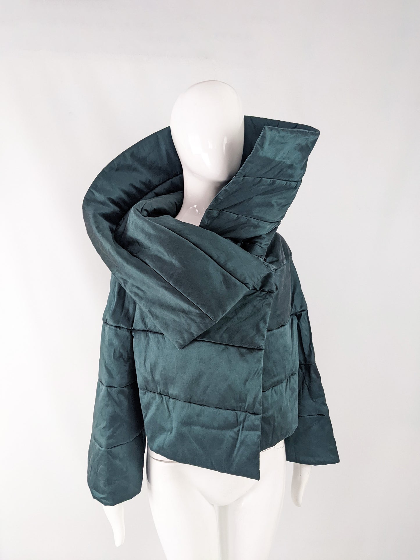 Plein Sud by Faycal Amor Vintage Green Architectural Coat, 1990s