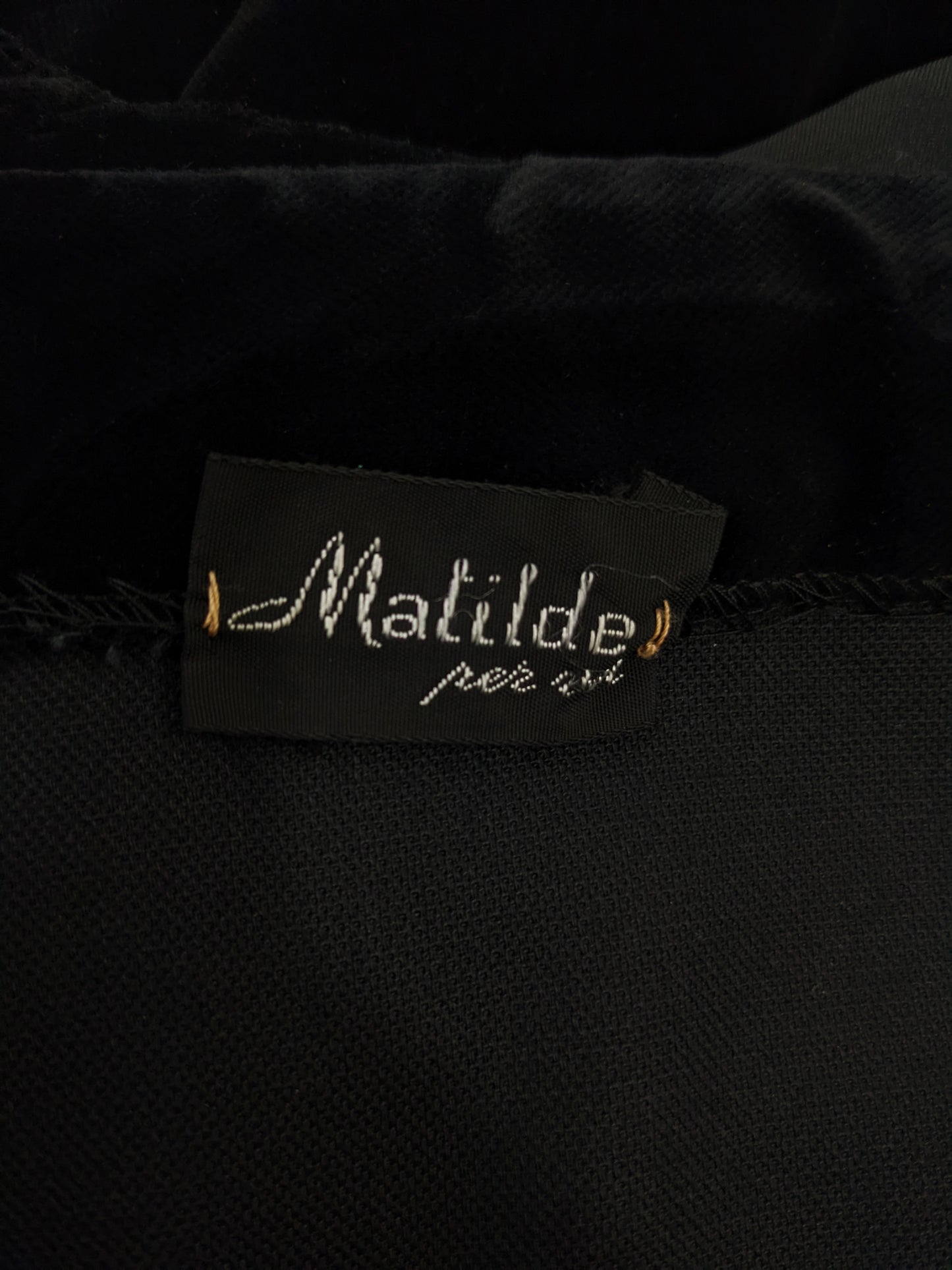 Vintage 1980s Black Velvet & Taffeta Balloon Sleeve Party Dress