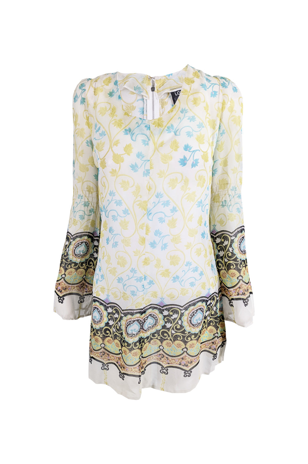 London Mob of Carnaby Street Vintage Sheer Boho Mini Dress, 1960s