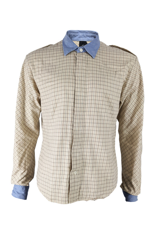 Mens Archival Chambray & Tattersall Plaid Shirt, A/W 2008