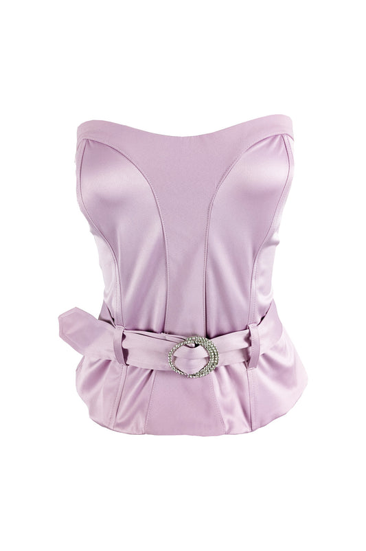 Bay Baby Pink Vintage y2k Bustier Top, 2000s