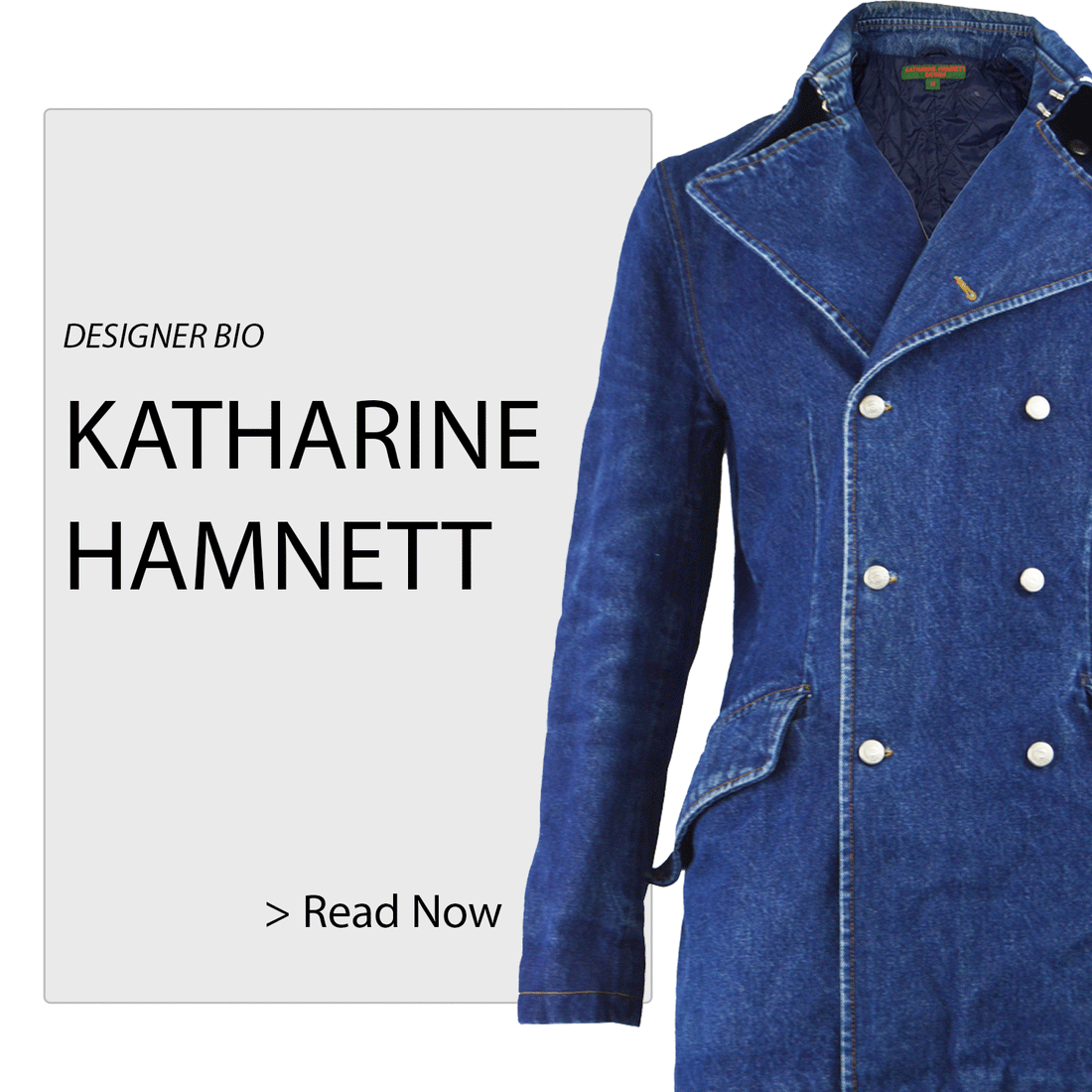 Vintage Designer Bio: Katharine Hamnett