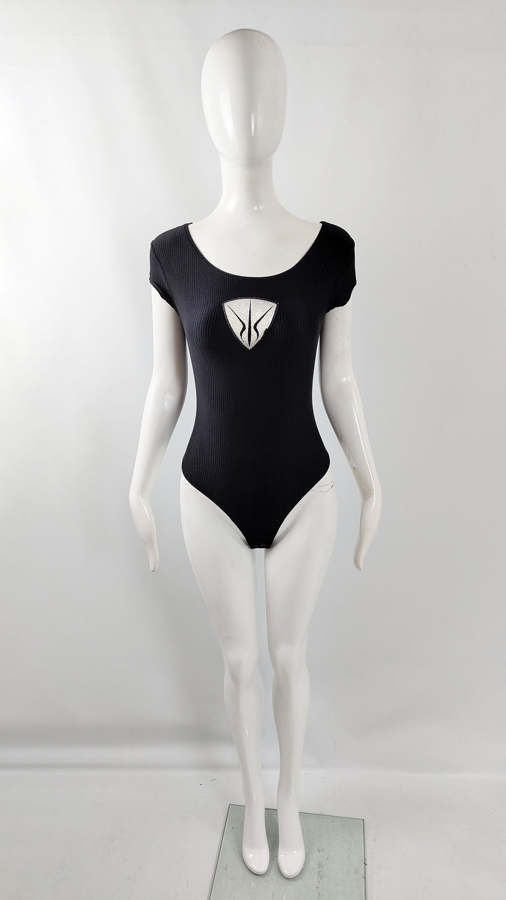 A vintage bodysuit from the 90s by British label, Nick Coleman for his Shield line.