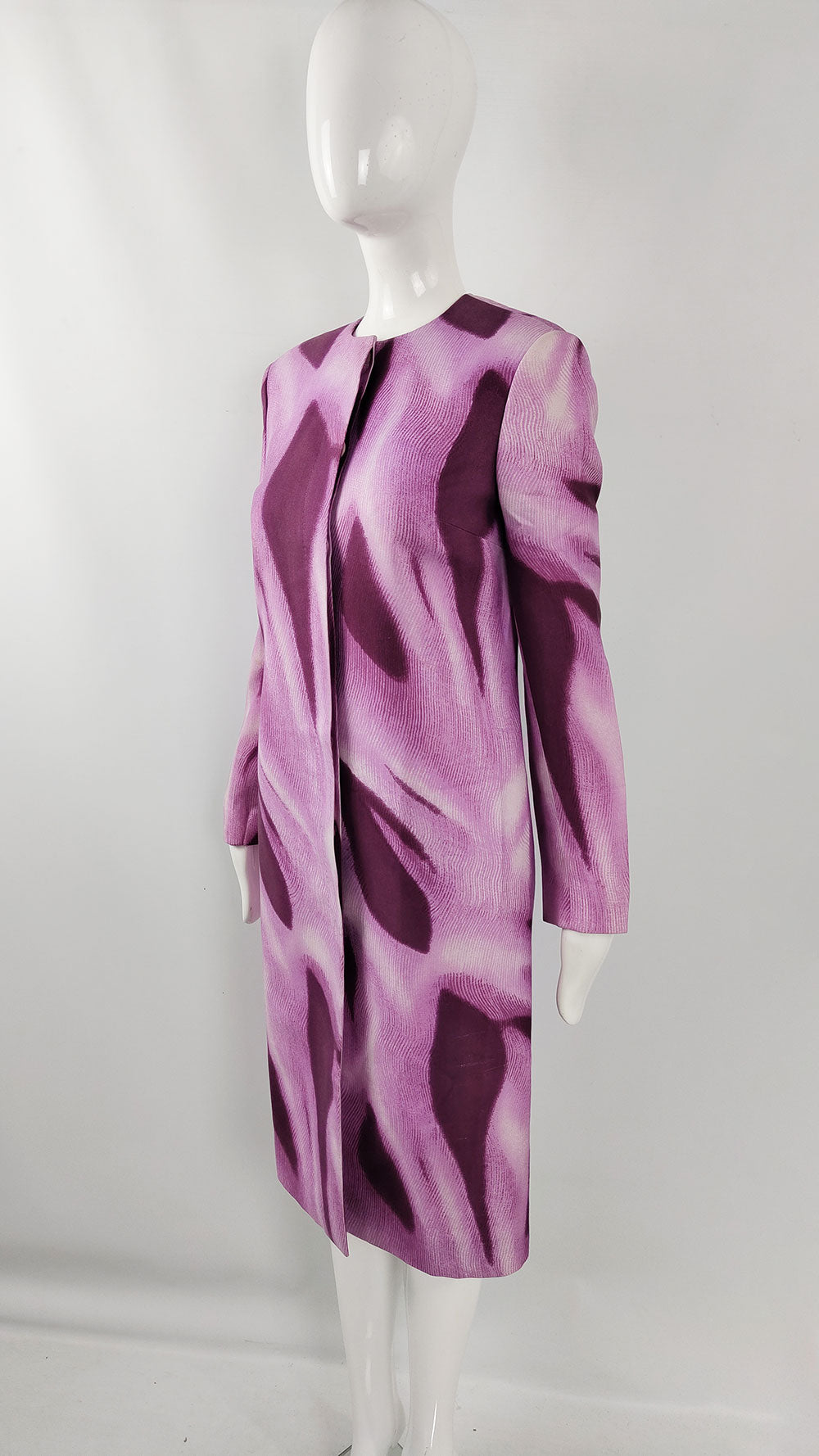 Gianni Versace Vintage Pink & Purple Silk Duster Jacket, S/S 1999