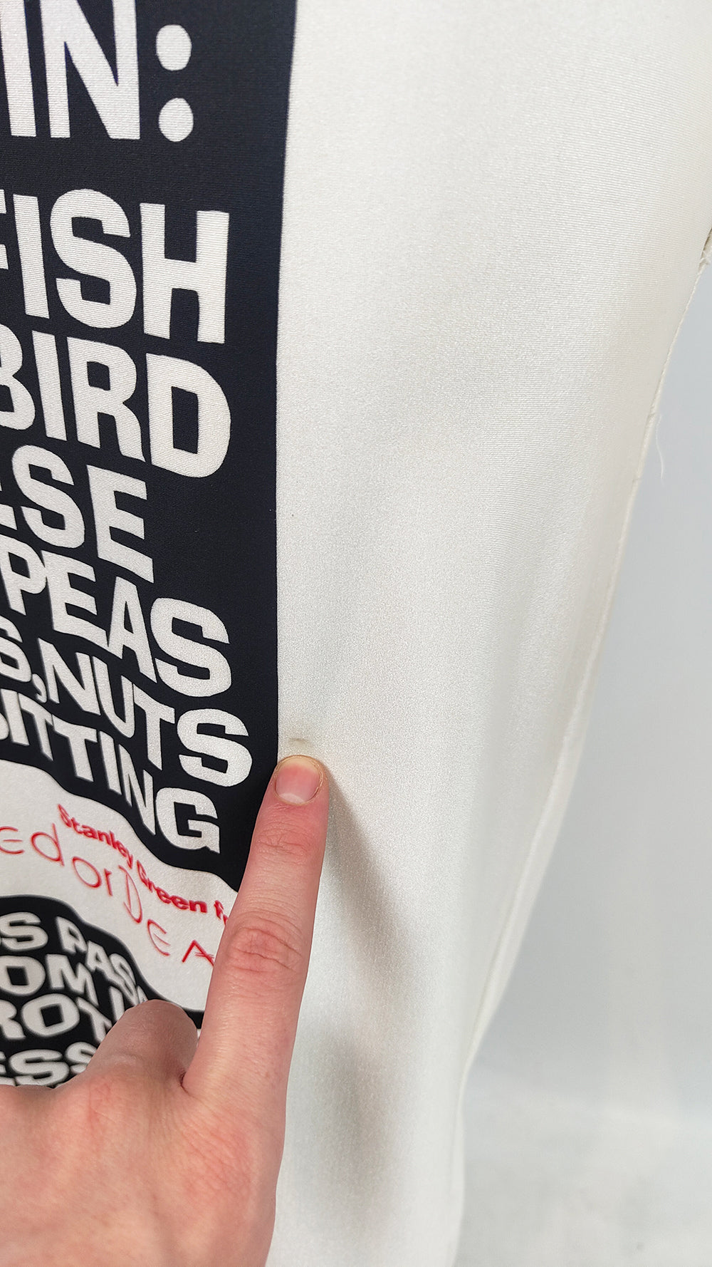 Red or Dead Vintage 'Less Passion from Less Protein' Maxi Dress, 1993