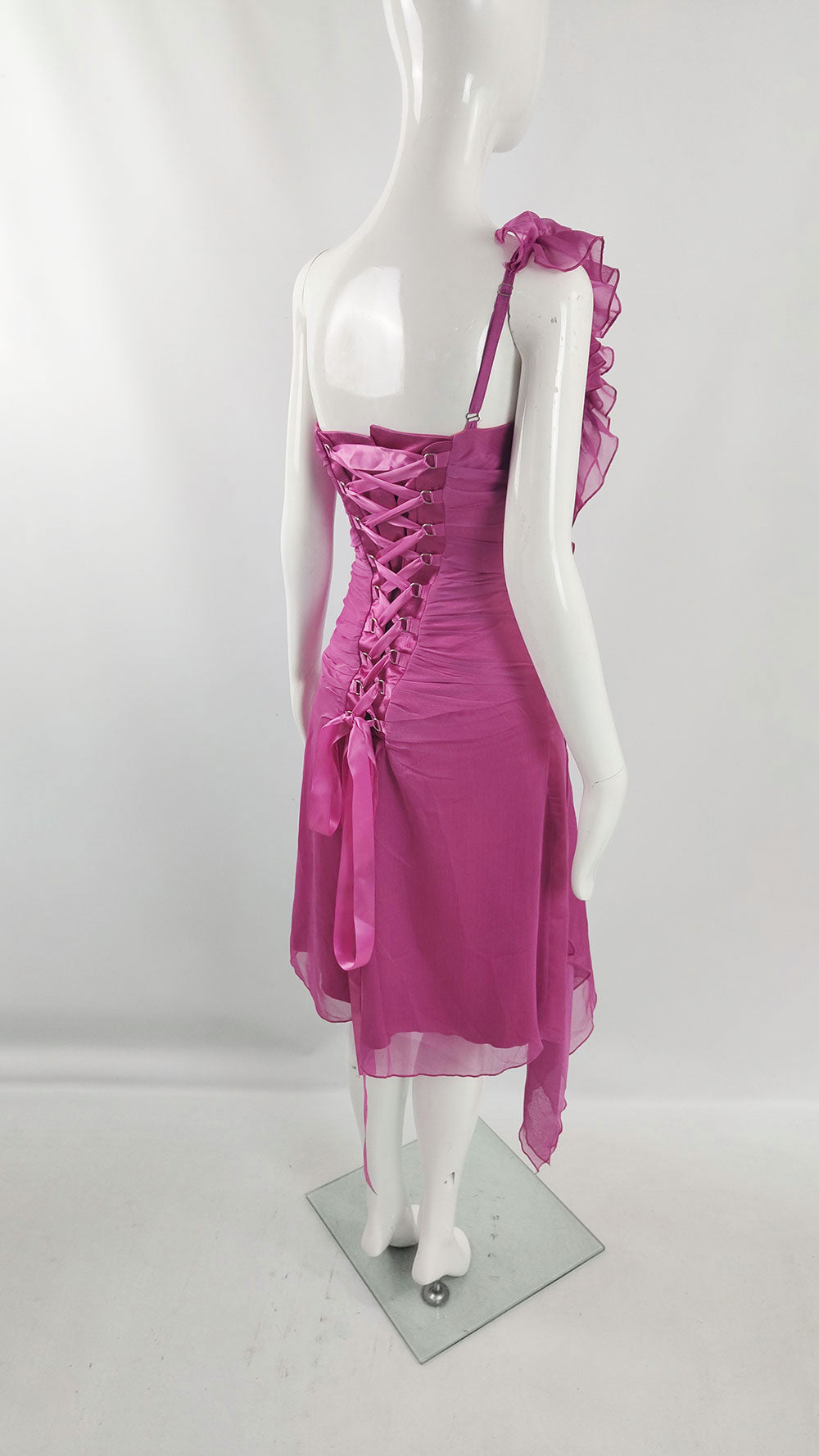 A frilly y2k corset dress from the 2000s by Charas.