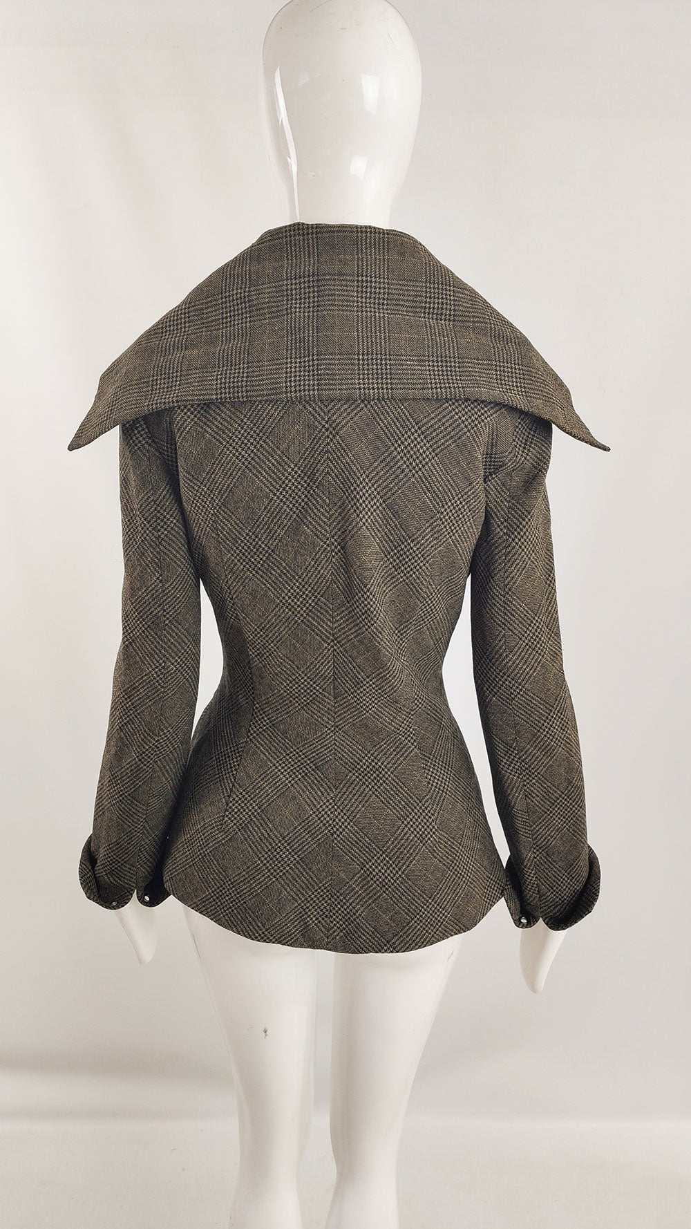 Mariot Chanet Vintage Womens Sculptural Tweed Jacket, A/W 1995