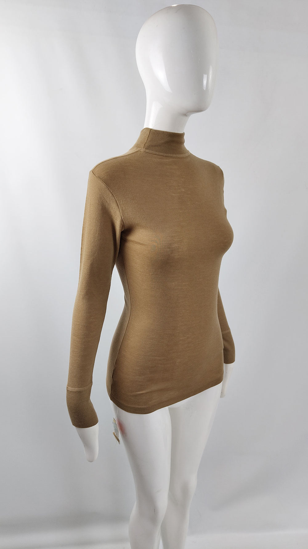 Ermenegildo Zegna Vintage Womens Wool Undershirt Long Sleeve Top