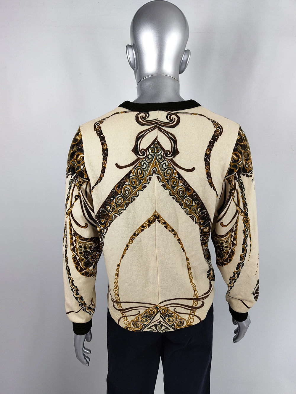 Pierre Cardin Rare Vintage Men's V Neck Sweater, 1970s