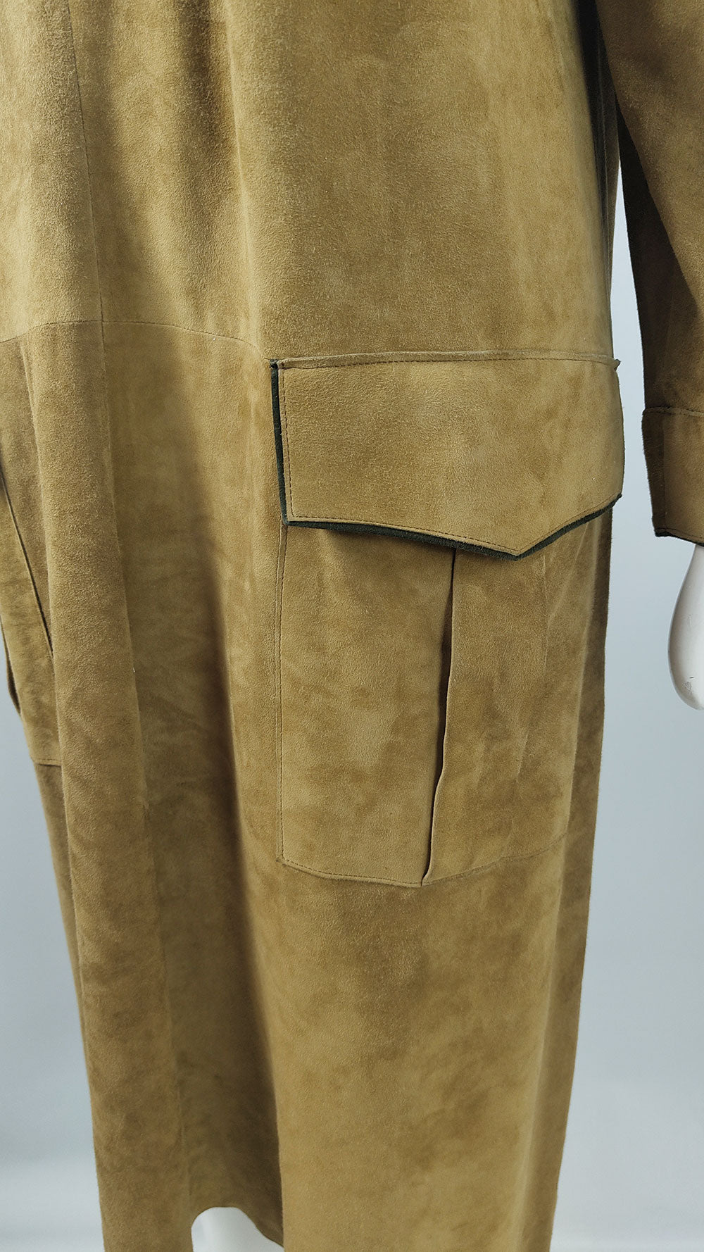 Mario Valentino Vintage Womens Suede Dress, 1980s